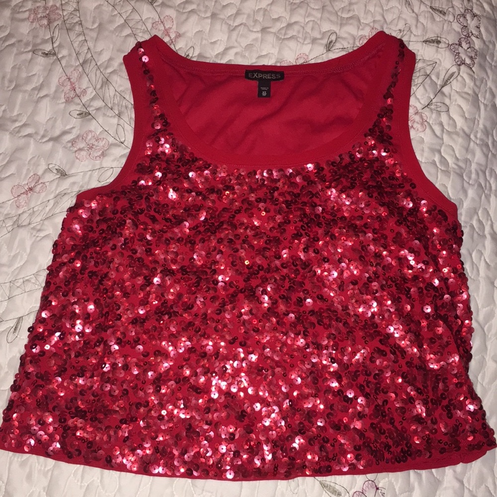 Cute dark red crop top